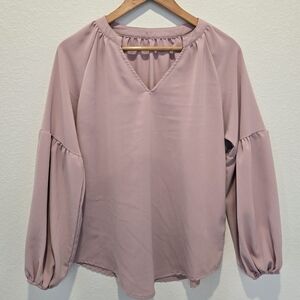 Mauve Business Casual Women's Top